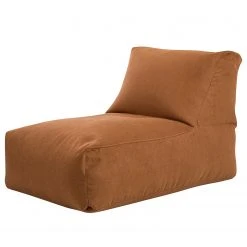 Magma-Heimtex Fauteuil pouf Indiana Rock - Caramel | Pouf poire design et confortable