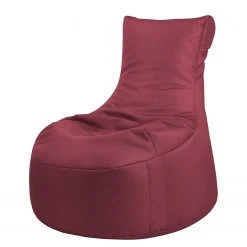 Magma-Heimtex Fauteuil pouf Keiko Swing - Rouge pastel | Pouf poire élégant et confortable