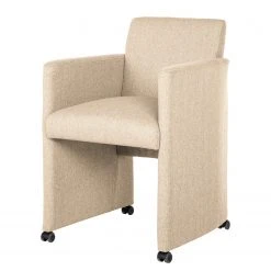 Fauteuil Konna Tissage à Plat Sable - Loftscape - Confort et Élégance