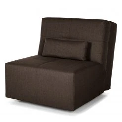 Loftscape Fauteuil convertible Kassari - Tissage à plat - Marron foncé - Fauteuils 1 place
