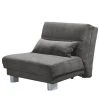 Fauteuil convertible Rakir en microfibre gris foncé - Loftscape -Pas Cher Fauteuils Magasin 1000263728 210525 14090300041 IMAGE P000000001000263728