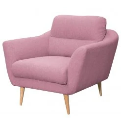 Fauteuil Lucinda Norrwood - Tissu Hanabi Mauve/Beige - Confort et Élégance
