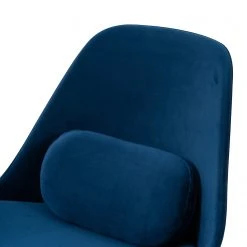 Studio Copenhagen Fauteuil Evie II - Velours Bleu foncé / Noir - Design moderne et confortable -Pas Cher Fauteuils Magasin 1000273471 220420 045 DETAILS P000000001000273471