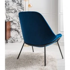 Studio Copenhagen Fauteuil Evie II - Velours Bleu foncé / Noir - Design moderne et confortable -Pas Cher Fauteuils Magasin 1000273471 220919 022 MOOD DETAILS P000000001000273471 mood