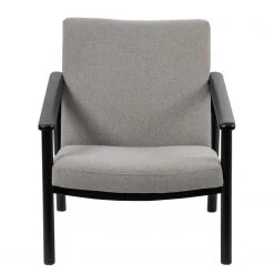 Fauteuil Etah - Tissu Gris et Hêtre Massif Noir | Design Confortable par Studio Copenhagen -Pas Cher Fauteuils Magasin 1000273473 220420 030 DETAILS P000000001000273473