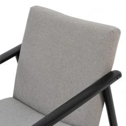 Fauteuil Etah - Tissu Gris et Hêtre Massif Noir | Design Confortable par Studio Copenhagen -Pas Cher Fauteuils Magasin 1000273473 220420 045 DETAILS P000000001000273473