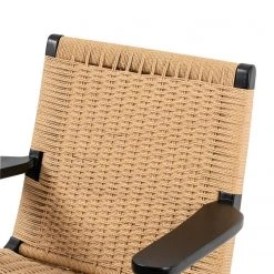 Studio Copenhagen Fauteuil de jardin Emeli - Corde naturelle et frêne massif - Confort et élégance -Pas Cher Fauteuils Magasin 1000273476 220420 045 DETAILS P000000001000273476