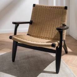 Studio Copenhagen Fauteuil de jardin Emeli - Corde naturelle et frêne massif - Confort et élégance -Pas Cher Fauteuils Magasin 1000273476 220915 021 MOOD DETAILS P000000001000273476 mood