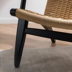 Studio Copenhagen Fauteuil de jardin Emeli - Corde naturelle et frêne massif - Confort et élégance -Pas Cher Fauteuils Magasin 1000273476 220915 024 MOOD DETAILS P000000001000273476 mood