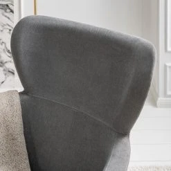 Fauteuil à bascule Mørteens Felin - Tissu Gris, Métal Noir, Hêtre Massif - Confort et élégance -Pas Cher Fauteuils Magasin 1000273480 220912 022 MOOD DETAILS P000000001000273480 mood