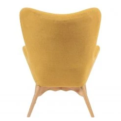 Mørteens Fauteuil Gimli - Tissu Jaune Moutarde & Frêne Massif - Chaise Relax Confortable -Pas Cher Fauteuils Magasin 1000273485 220420 040 DETAILS P000000001000273485