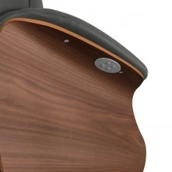 Fauteuil relax Anderson III en cuir véritable Neka - Gris, Noir, Noyer | Studio Copenhagen -Pas Cher Fauteuils Magasin 1000277752 211007 131806000087 DETAILS P000000001000277752