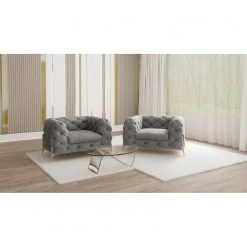 Jack & Alice Fauteuil Laviva II - Velours Ravi: Taupe, Fauteuil 1 place élégant et confortable -Pas Cher Fauteuils Magasin 1000288399 210928 11463600705 MOOD DETAILS P000000001000288399 mood