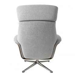 Studio Copenhagen Fauteuil Relax Anderson IV - Tissu Saia Gris Clair - Châssis Chrome Brillant - Chêne | Confort et Élégance -Pas Cher Fauteuils Magasin 1000289919 211007 130422000076 DETAILS P000000001000289919