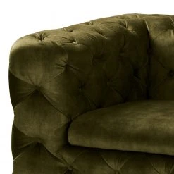 Red Living Fauteuil Merlin - Velours Tomi: Vert vieilli | Fauteuil 1 place élégant et confortable -Pas Cher Fauteuils Magasin 1000298900 211214 18021701129 DETAILS P000000001000298900