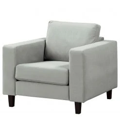 Norrwood Fauteuil MAISON - Tissage à plat - Velours Vaia Gris clair - Fauteuil 1 place