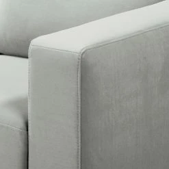 Norrwood Fauteuil MAISON - Tissage à plat - Velours Vaia Gris clair - Fauteuil 1 place -Pas Cher Fauteuils Magasin 1000310293 211201 123053000168 DETAILS P000000001000310293