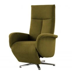 Fauteuil Relax Nesebar II - Tissu Olea Vert Olive - Fonction Relaxation - Réglage Électrique 2 Moteurs - Loftscape