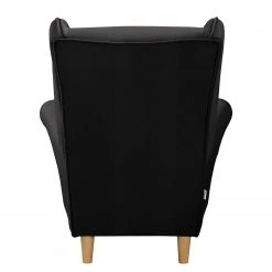 Norrwood Fauteuil bergère Ranu II en Microfibre Jada Noir - Confort et Élégance -Pas Cher Fauteuils Magasin 1000329985 220304 050 DETAILS P000000001000329985