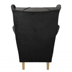 Norrwood Fauteuil Bergère Olmen - Microfibre Jada Noir | Fauteuil 1 Place -Pas Cher Fauteuils Magasin 1000329999 220304 050 DETAILS P000000001000329999