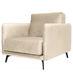 Norrwood Fauteuil Frederike - Microfibre Faria: Cachemire - Confort Premium