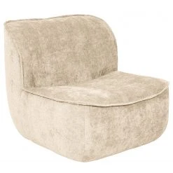Fauteuil pivotant Sasina en microfibre Alana - Crème | Studio Copenhagen -Pas Cher Fauteuils Magasin 1000343013 220330 070 DETAILS P000000001000343013