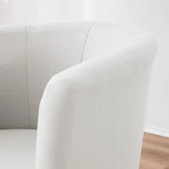 Fauteuil cocktail Sinclair - Imitation cuir | Mooved | Design moderne et confortable -Pas Cher Fauteuils Magasin cocktailsessel sinclair kunstleder weiss 5141376