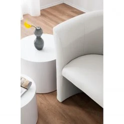 Fauteuil cocktail Sinclair - Imitation cuir | Mooved | Design moderne et confortable -Pas Cher Fauteuils Magasin cocktailsessel sinclair kunstleder weiss 5141388