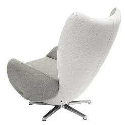 Fauteuil design Tom Tailor 1 place - Gris / Gris clair, Confort et style moderne -Pas Cher Fauteuils Magasin designersessel tom webstoff grau creme 1037042