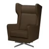 Fauteuil Bergère Pivotant Bucoli Marron - Confort et Élégance par Mørteens -Pas Cher Fauteuils Magasin drehsessel bucoli strukturstoff braun 4625460