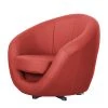Fredriks Fauteuil pivotant Marvin - Rouge | Confort et Style -Pas Cher Fauteuils Magasin drehsessel marvin kunstleder rot 1770490