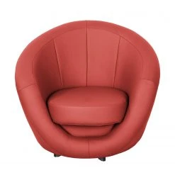 Fredriks Fauteuil pivotant Marvin - Rouge | Confort et Style -Pas Cher Fauteuils Magasin drehsessel marvin kunstleder rot 1770506