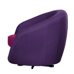 Fredriks Fauteuil pivotant Marvin en Tissu - Couleur Aubergine / Rose | Confort et Élégance -Pas Cher Fauteuils Magasin drehsessel marvin webstoff aubergine pink 382749