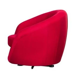 Fredriks Fauteuil pivotant Marvin - Tissu rouge - Confort moderne et élégant -Pas Cher Fauteuils Magasin drehsessel marvin webstoff rot 348317