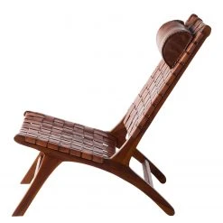 Fauteuil Bourbourg II Marron Vintage - Eva Padberg Collection -Pas Cher Fauteuils Magasin esszimmerstuhl pilliga echtleder teak massiv 4697452