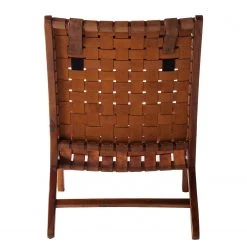 Fauteuil Bourbourg II Marron Vintage - Eva Padberg Collection -Pas Cher Fauteuils Magasin esszimmerstuhl pilliga echtleder teak massiv 4697456