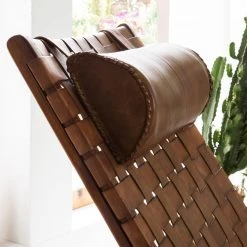 Fauteuil Bourbourg II Marron Vintage - Eva Padberg Collection -Pas Cher Fauteuils Magasin esszimmerstuhl pilliga echtleder teak massiv 4702612