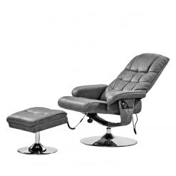 Modoform Fauteuil de massage Wilber - Aspect cuir vieilli - Basalte | Confort premium et design élégant -Pas Cher Fauteuils Magasin femo partnertage 2017 01 02 2017 4399820