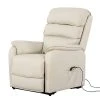Modoform Fauteuil TV Charly - Imitation Cuir Crème | Confort Premium | Fauteuil Relax -Pas Cher Fauteuils Magasin fernsehsessel charly mit aufstehfunktion kunstleder creme 939054