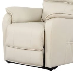 Modoform Fauteuil TV Charly - Imitation Cuir Crème | Confort Premium | Fauteuil Relax -Pas Cher Fauteuils Magasin fernsehsessel charly mit aufstehfunktion kunstleder creme 939062