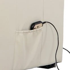 Modoform Fauteuil TV Charly - Imitation Cuir Crème | Confort Premium | Fauteuil Relax -Pas Cher Fauteuils Magasin fernsehsessel charly mit aufstehfunktion kunstleder creme 939066