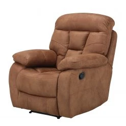 Fauteuil TV Relax Modoform en Microfibre Marron Clair - Confort Ultime pour Votre Salon