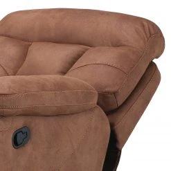 Fauteuil TV Relax Modoform en Microfibre Marron Clair - Confort Ultime pour Votre Salon -Pas Cher Fauteuils Magasin fernsehsessel hankey mit relaxfunktion microfaser hellbraun 3861152