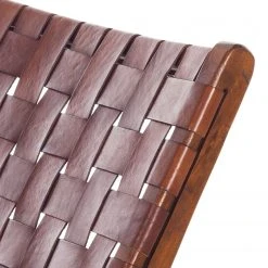 Fauteuil Eva Padberg Collection Chaise Bourbourg I - Cuir véritable et Teck massif - Confort élégant -Pas Cher Fauteuils Magasin indexliving 3603693