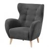Mørteens Fauteuil à oreilles Croston Tissu Gris – Confort et Élégance -Pas Cher Fauteuils Magasin julia grup polstermoebel 15 12 2016 4344188