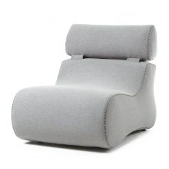 Fauteuil 1 place Fredriks Coppull Tissu Gris clair - Confort et élégance