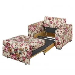 Mooved Fauteuil Convertible Latina XII - Tissu Beige/Rouge - Confort et Élégance -Pas Cher Fauteuils Magasin latte 80 schlafsessel standard stoff komplett orleans 03 fuesse holz 4131788