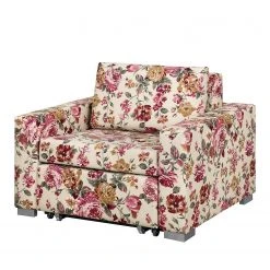 Mooved Fauteuil Convertible Latina XII - Tissu Beige/Rouge - Confort et Élégance