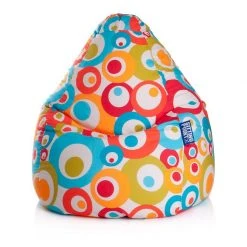 Pouf Poire Loftscape Malibu L - Turquoise | Design Moderne et Confortable