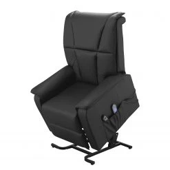 Modoform Fauteuil Massant Cubillo en Cuir Véritable Noir - Confort et Élégance -Pas Cher Fauteuils Magasin massagesessel cubillo echtleder schwarz 4146616